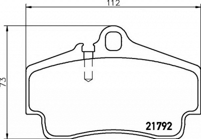 HELLA PAGID 8db355018481 -  Комплект тормозных колодок, дисковый тормоз